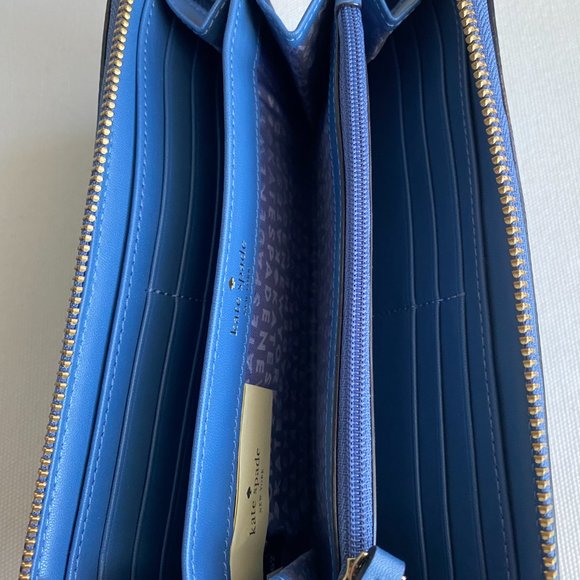 Kate Spade blue full size wallet - NWOT - Picture 7 of 8